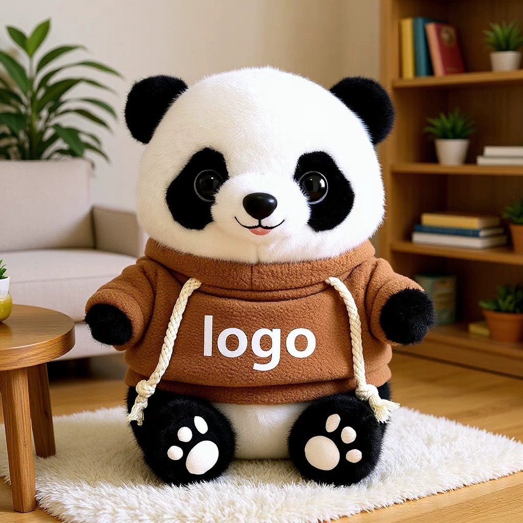 Panda lindo muñeca de peluche vestido Tesoro Nacional Panda muñeca Chengdu recuerdos festivos regalos impresión logotipo