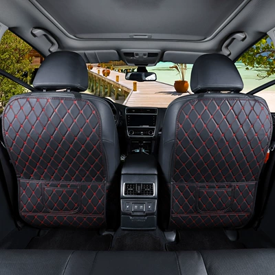 rear seat anti-kick — Chair back anti-kick pad