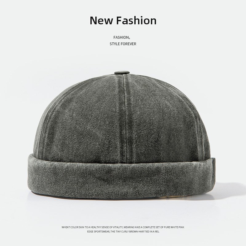 Nuevo estilo coreano retro lavado en agua para hacer viejos sombreros de piel de melón moda versátil sombreros de moda para hombres y mujeres tendencia callejera