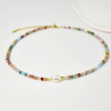 Crystal, beaded bracelet, organic necklace from pearl, summer accessory, European style, does not fade, wholesale