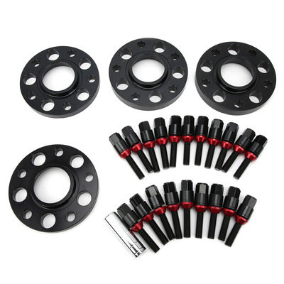 适用宝马轮毂法兰盘5x120 72.56mm 15mm/20mm 4只装配M14*1.25螺