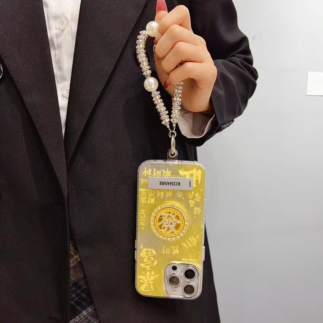 Modelo de año nuevo para hacer una fortuna Apple 16promax soporte ip15pro funda para teléfono móvil para Apple 16/14/13p