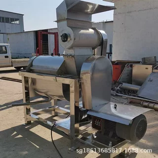 大型榨梨汁机械 椰肉橙子南瓜破碎打汁机 工业不锈钢果蔬榨汁机