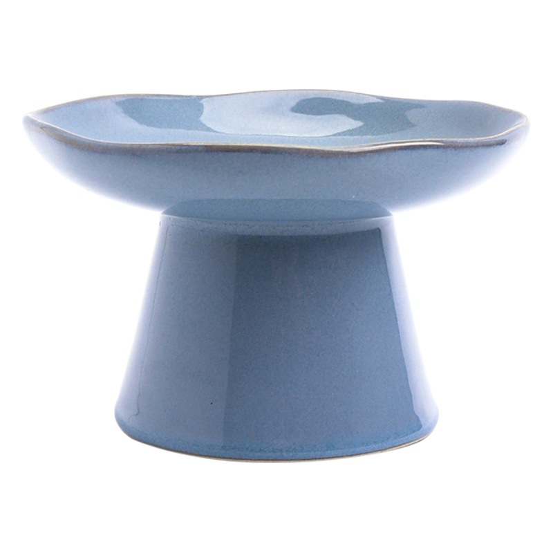 Cambio bandeja de horno de té chino plato de fruta de pie alto Zen plato pequeño plato de gres de estilo japonés postre tazón de fruta seca bandeja de cerámica