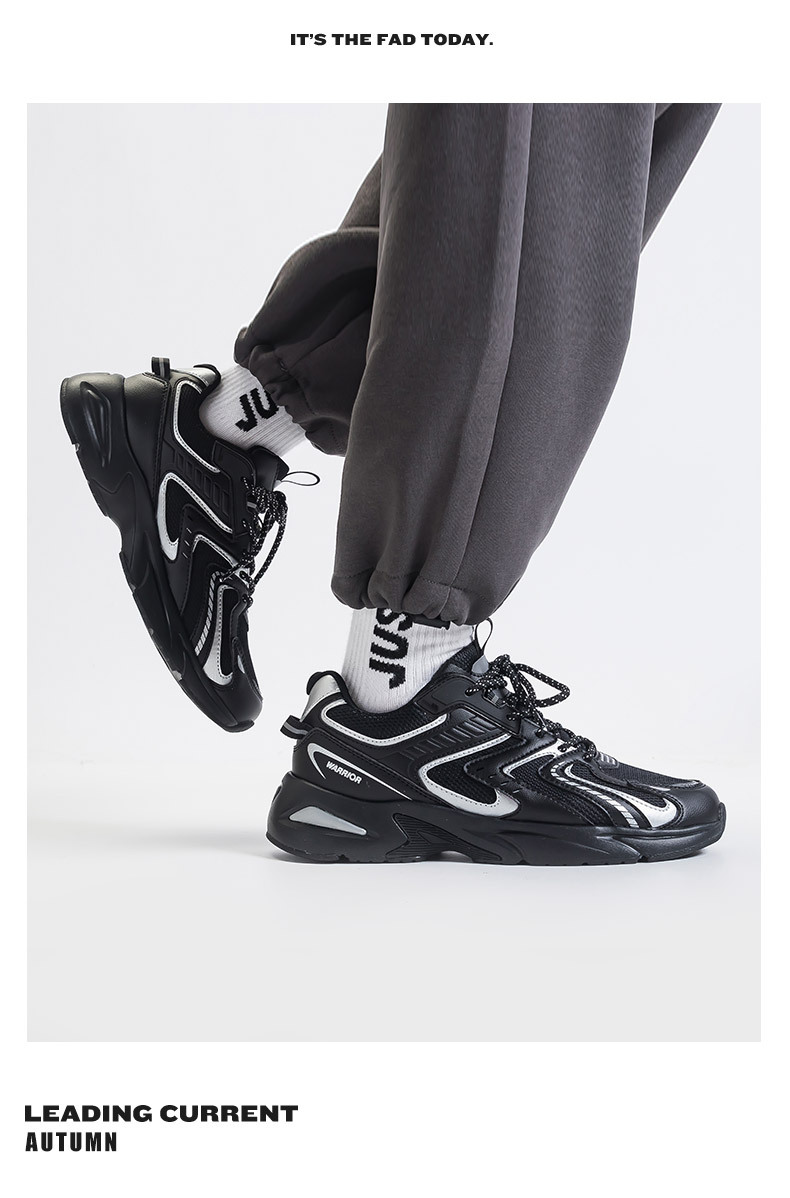 Warrior Pullback moški S čevlji New Low Top Casual All Match Lahki in udobni tekaški copati Moški S športni copati_voghion.com