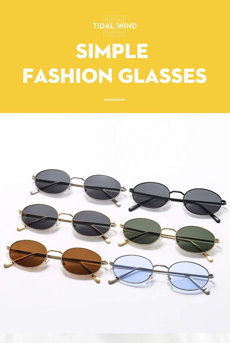45g Weight Full Frame Glasses Structure Sunglasses Classification PC, UV400 Protection Lens Material Oval Frame Glasses Style Outdoor, Travel Occasion Solid Color Pattern Unisex Gender Streetwear Style Streetwear Solid Color PC UV400 Protection Oval Frame Full Frame Women's Sunglasses 3