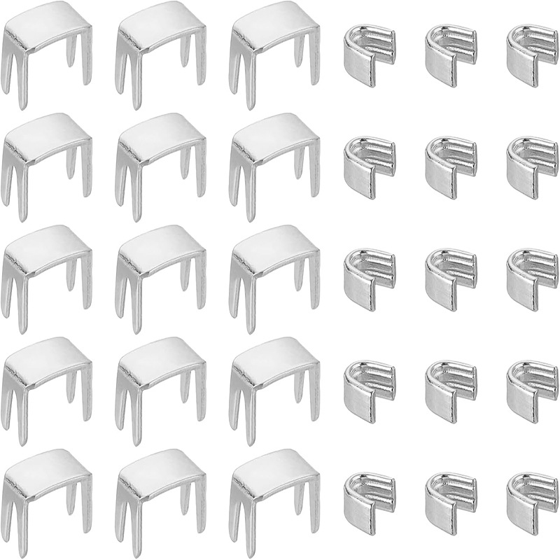 拉链滑块固定器套10个底部挡和20个顶部挡袋外套夹克封闭拉链更换