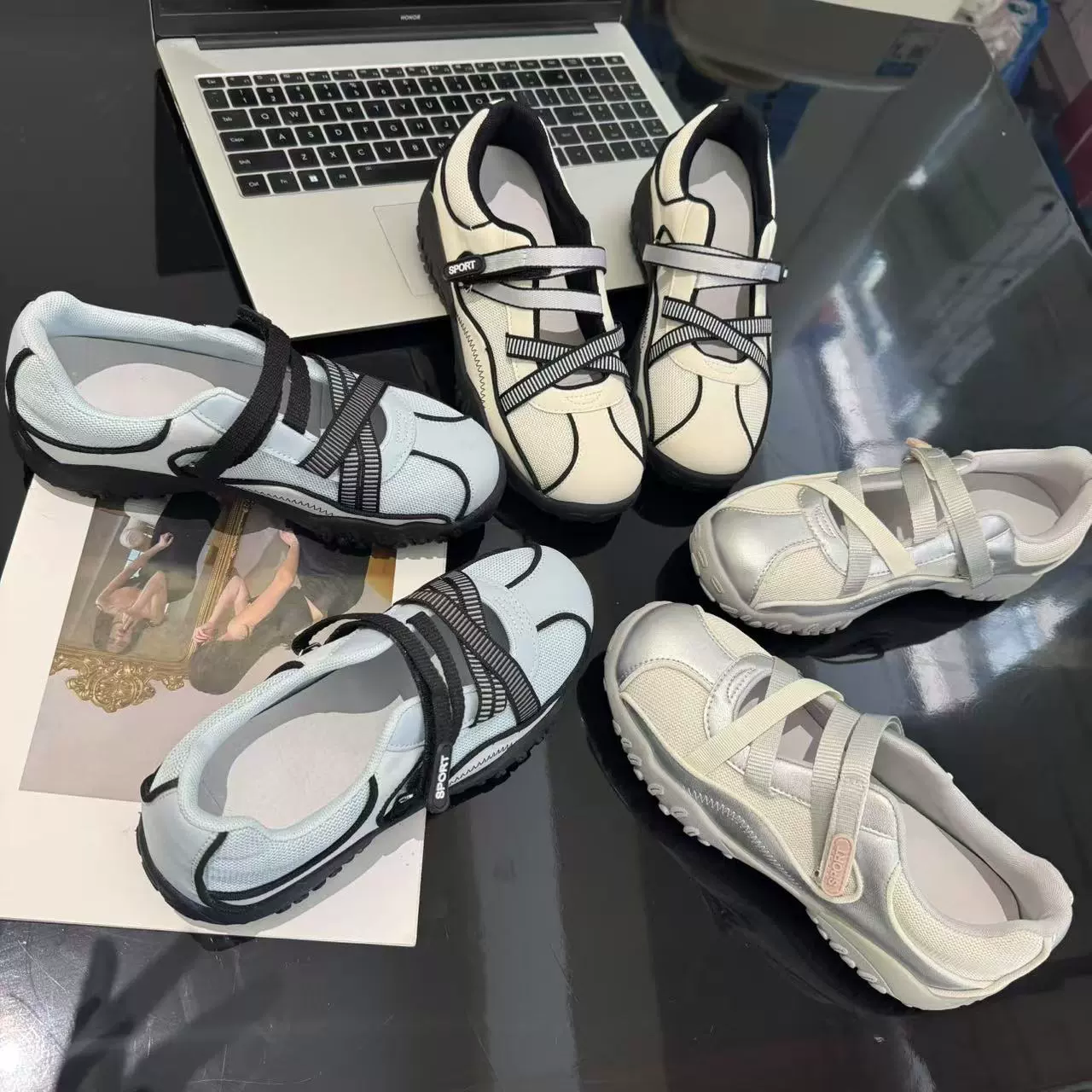 Ballet Wind Mary Jen сандалии женские 2025 новые легкие рот дикие удобные дышащие повседневные кроссовки