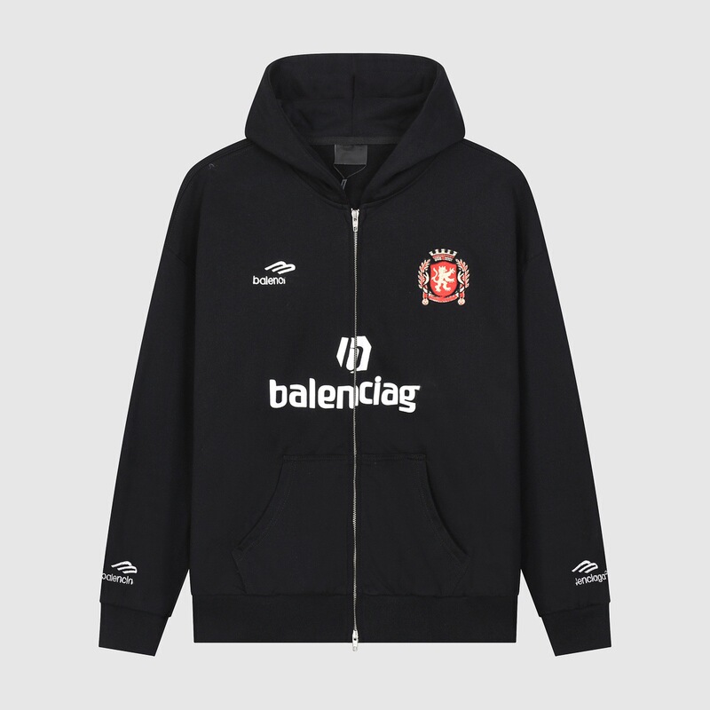 Paris New High Version B Joint Manchester United Football Logo Embroidered Printed Zipper Cardigan Jacket Hoodie Paris New High Version B Joint Manchester United Football Logo Embroidered Printed Zipper Cardigan Jacket Hoodie
