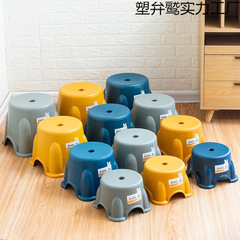 小さなスツールプラスチックベンチ家庭用子供用スツール厚みのあるラウンドスツール滑り止めステップスツールフットレストベビーバスロースツール