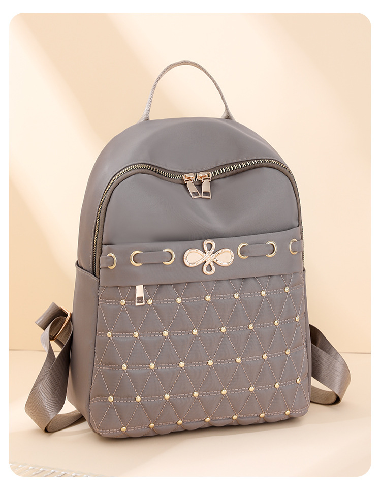 2024 New Oxford Cloth Backpack For Women Fashionable And Versatile Large Capacity Women's Leisure Travel Backpack_voghion.com