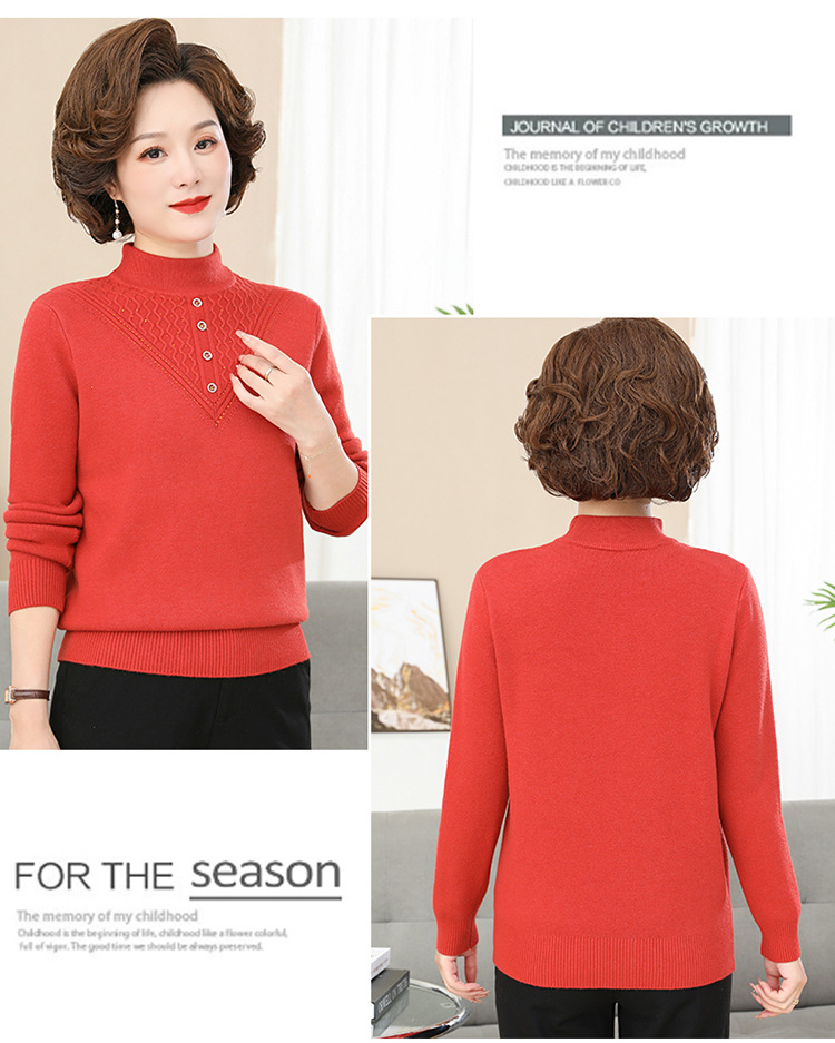 E5992 690K ÁO LEN NỮ TAIRYA MÙA XUÂN THU ĐÔNG TRUNG NIÊN DÀY ẤM THỜI TRANG NỮ G02 SẢN PHẨM MỚI