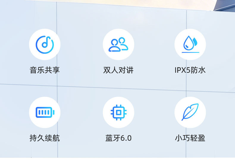 跨境新款穿戴式头盔专用蓝牙耳机防水降噪双人对讲头盔蓝牙耳机