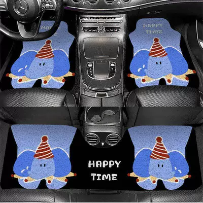 Universal Foot Pad — mats, can be cut to size - blue-elephant-5065cm-single-piece-front-floor-mat-silk-loop