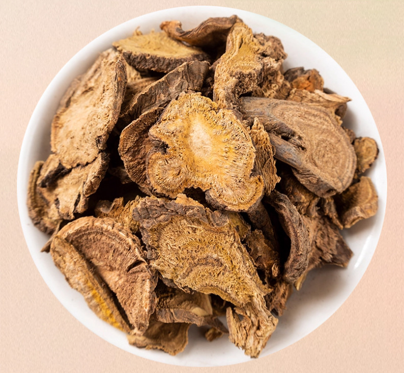 Dried Rhubarb Root Slices Da Huang 500g Raw Chinese Herbal Decoction Pieces quality and texture