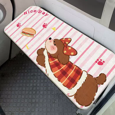 cool and breathable, universal seat cushion, Electric car cushion - hamburger-puppy-ice-silk-mat-4040cmice-silk