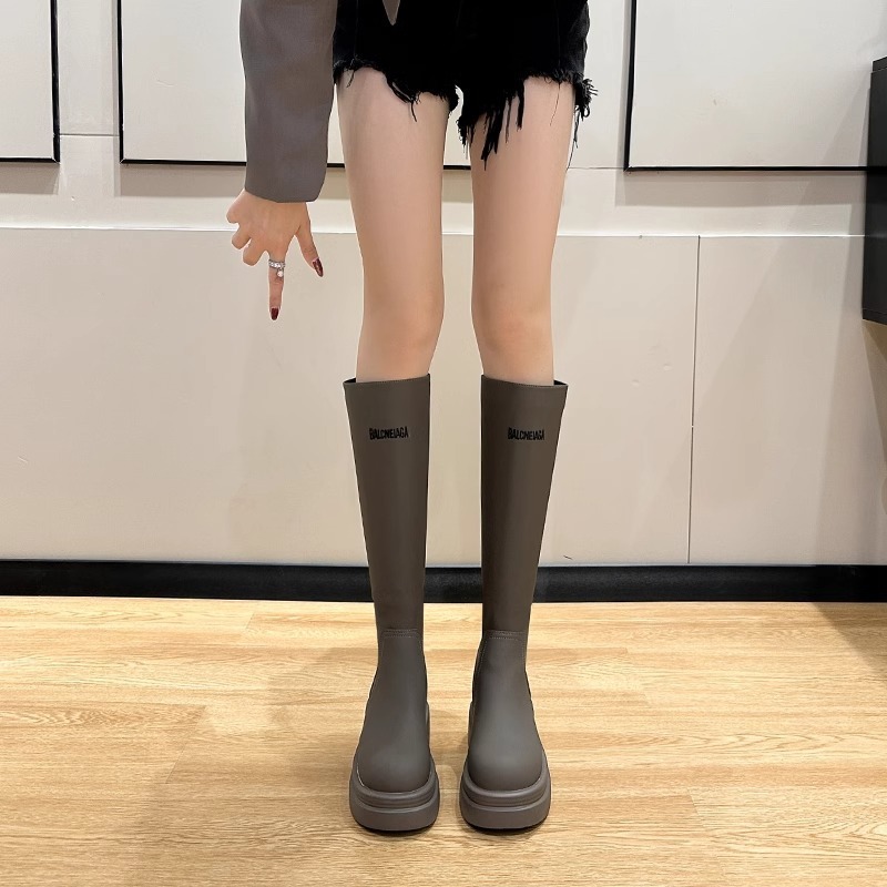 身長を高く見せるロングブーツ、厚底ハイブーツ、騎士風ブーツ、大きいサイズ、レディースブーツ43、英国風|undefined