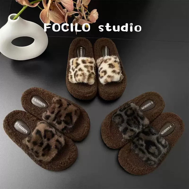 Тапочки, демисезонная обувь на платформе для дома, качественный стиль