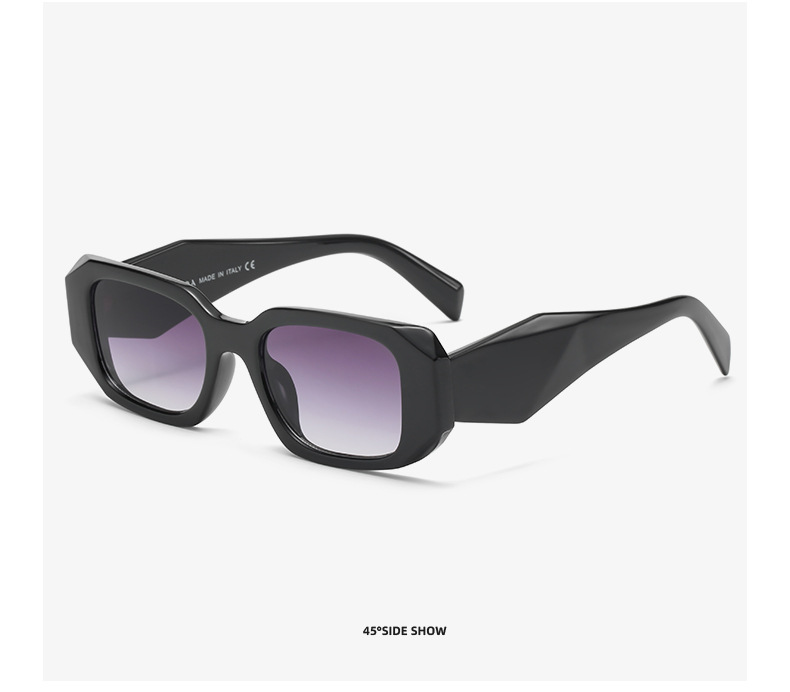 Retro Gradient Color Leopard PC UV400 for Square Full Frame Women's Sunglasses