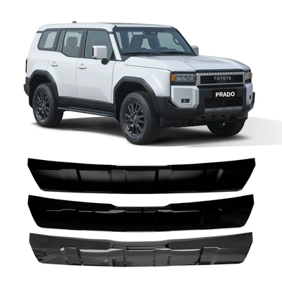 Suitable for Toyota Prado LC250 rear bumper lower guard plate decoration plate modification new domineering rear bumper to black samurai