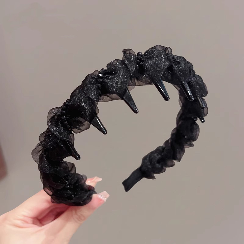 Black - mesh headband