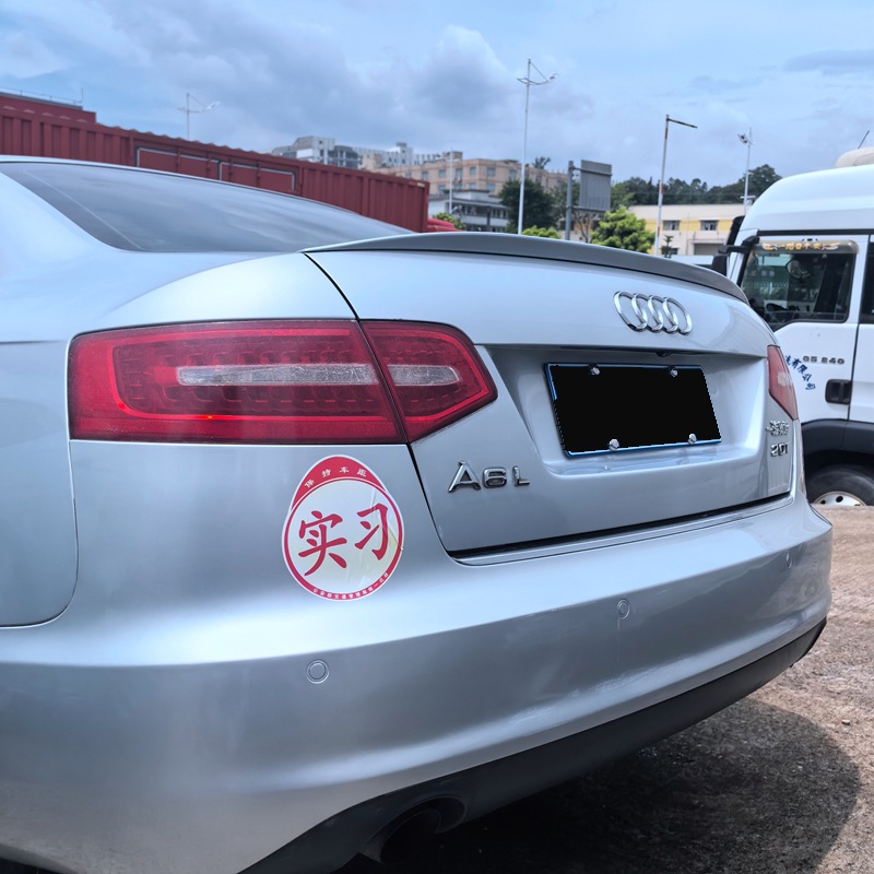 Suitable for Audi A6L Rear Wing 2009-2011 A6L C6 S6 Modified Special Punch-Free Paint Spoiler