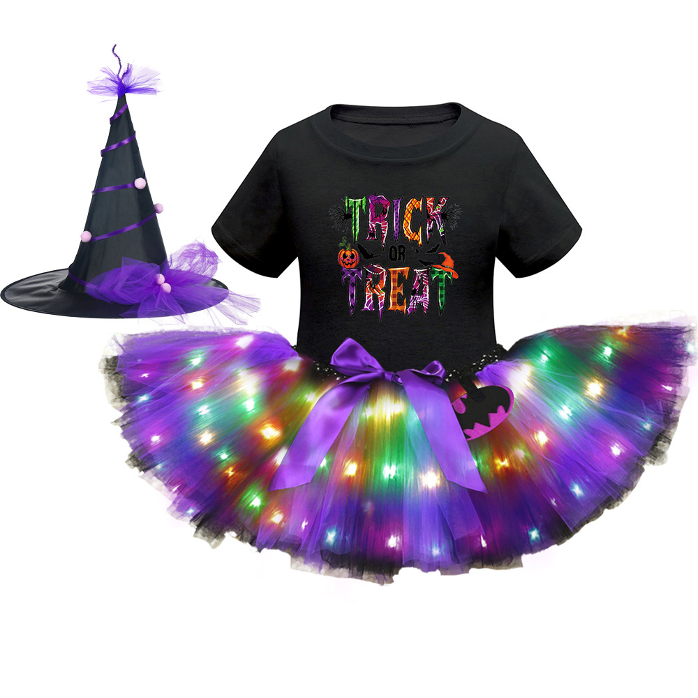 Хэллоуин светодиодный комплект с короткими рукавами 12