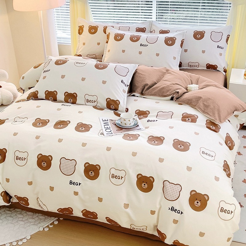 Funda de edredón gruesa de algodón puro pieza individual 100% algodón 150x200X230 funda de edredón cama individual dormitorio de estudiantes de invierno niñas