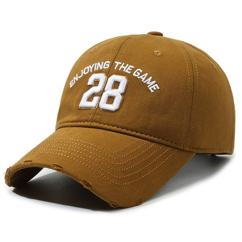 Washed Baseball Cap For Men And Women Embroidered Letter Style_voghion.com