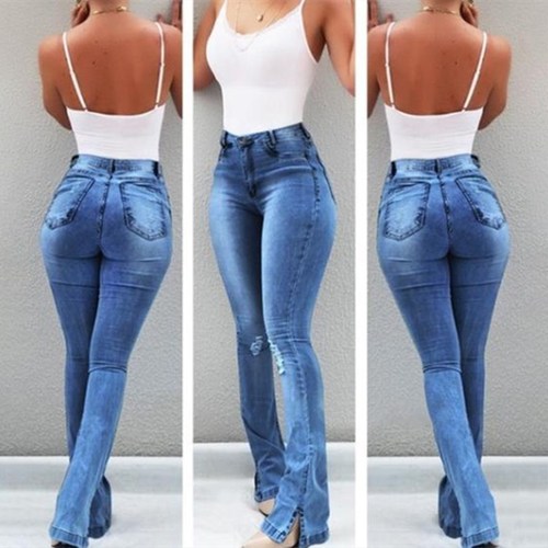 Ladies' Jeans  Fashion Denim Long Trousers for Women