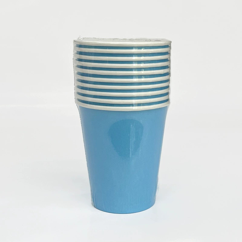 Tazas de papel directas de fábrica personalizadas impresión logotipo de tazas de papel domésticas 250ml espesar tazas comerciales desechables tazas de papel