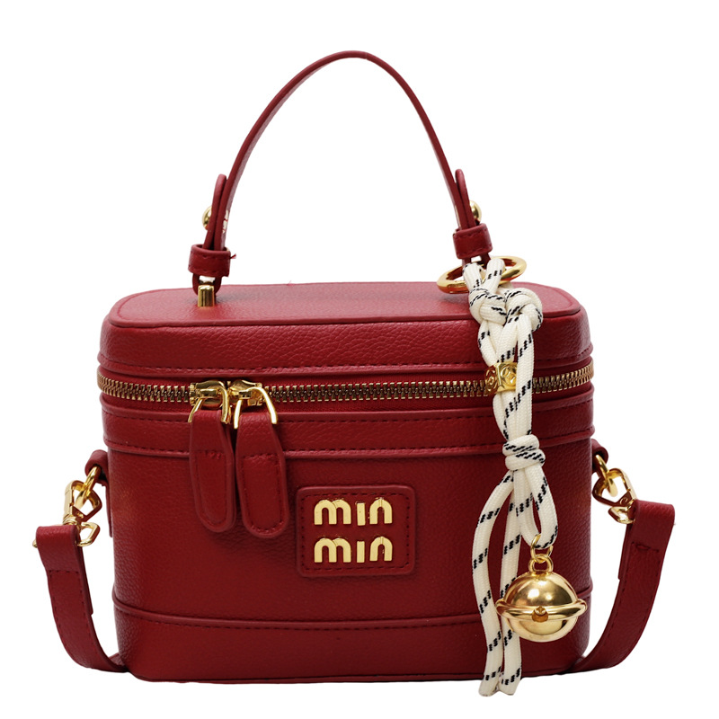 Caja portátil de alta gama transfronteriza pequeña bolsa cuadrada mujer 2025 nueva moda coreana bolso de mensajero de un solo hombro