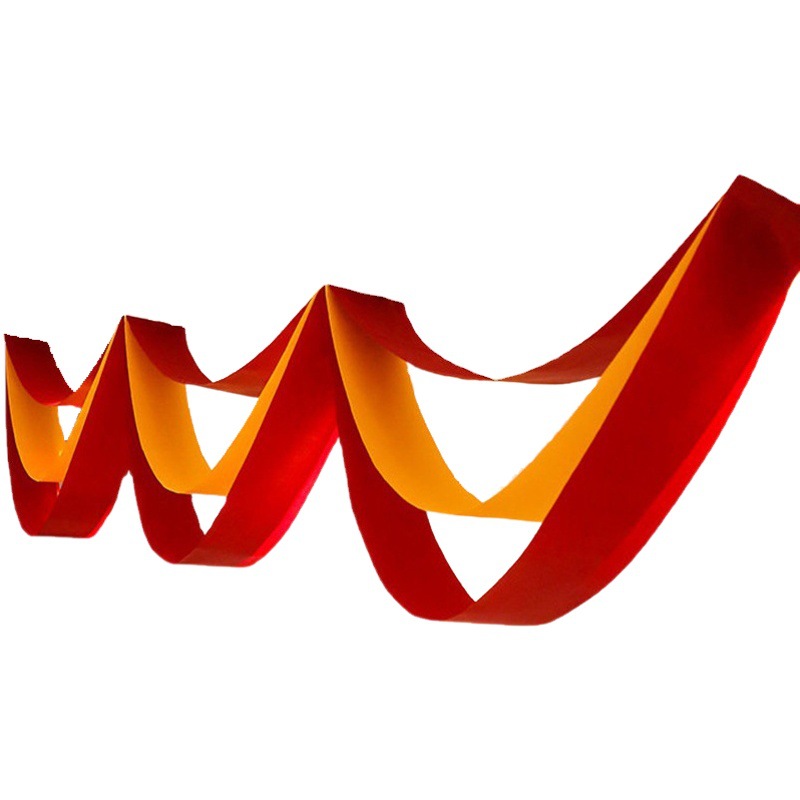 Artículos para bodas, decoración de salones de boda, arreglo de la nueva casa del novio y la novia, decoraciones colgantes de tela no tejida, colgantes, banderines ondulados color borgoña para bodas