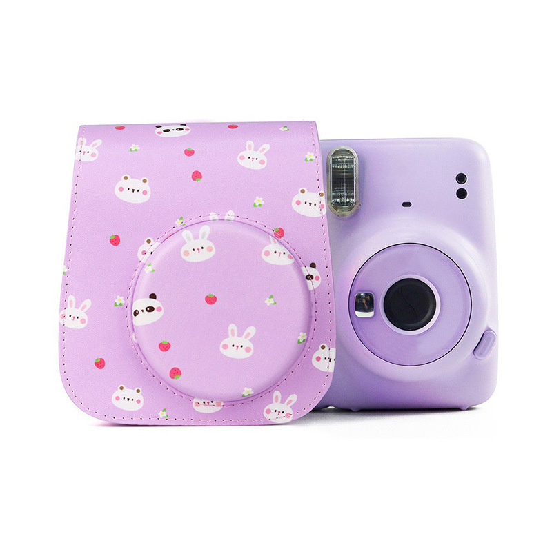 Suitable for Instax Instant Mini11/9/8 Camera Bag, Fruit Animal Mini Cartoon Camera Protective Case