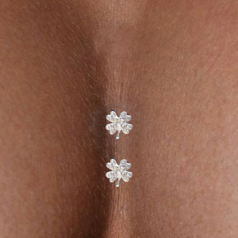 Amazon новые наклейки со стразами клевера с декольте клевера сексуальные наклейки на груди самоклеящиеся простые аксессуары соски