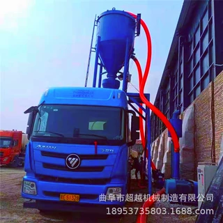 电厂粉煤灰装灰罐车气力输送机 铁砂真空吸砂机 石膏粉负压吸尘机
