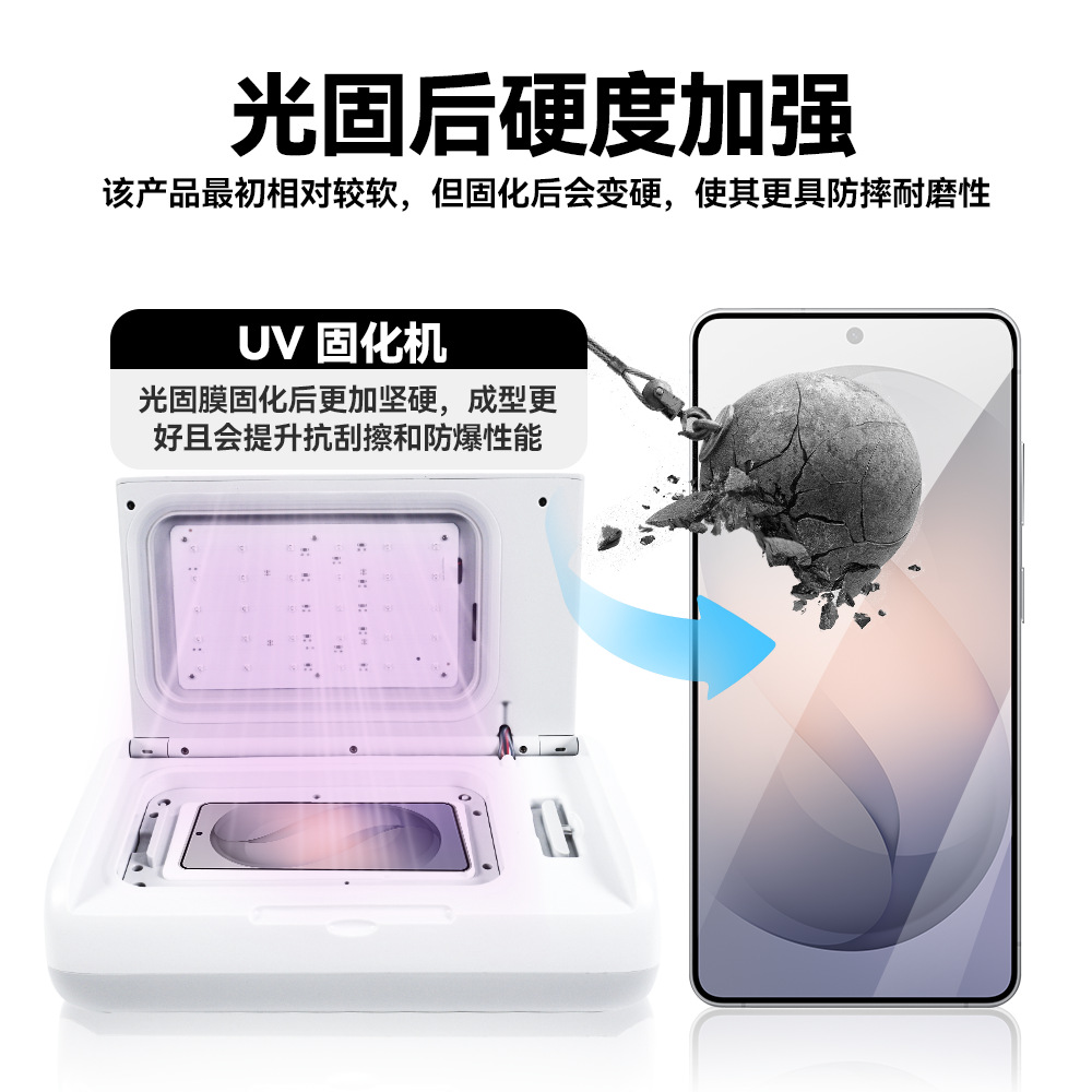 Película UV fotopolimérica cortadora de película general película especial película de teléfono celular cortar libre película protectora pet 4 capas cortar película hidrográfica