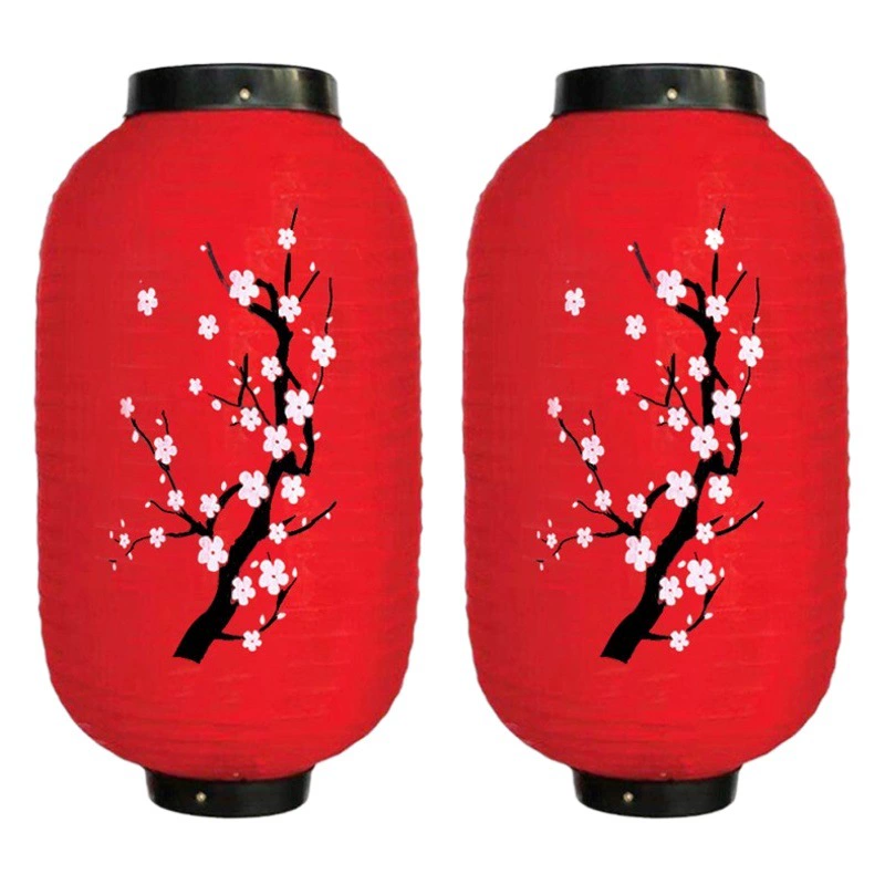 Восковая Тыква фонарь открытый фонарь Водонепроницаемый праздничный Шелковый цветок сливы фонарь оптом Японский и корейский стиль складной фонарь цветения персика