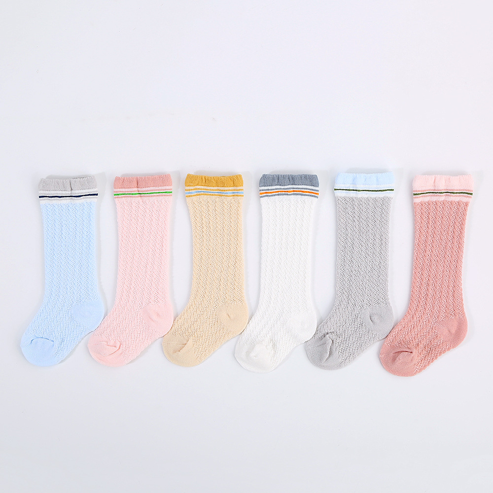 Children's breathable knee socks for summer and autumn