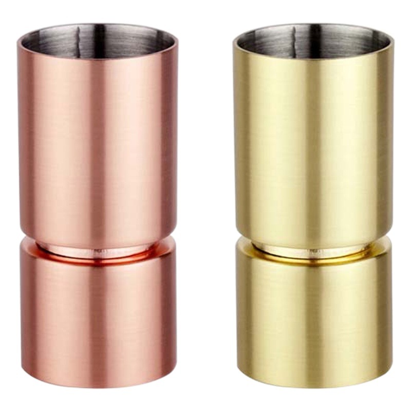 Taza de medición de doble cabeza recta creativa de acero inoxidable 30/60ml taza de onza dispositivo de medición de vino bar cóctel Herramienta de mezcla de cóctel