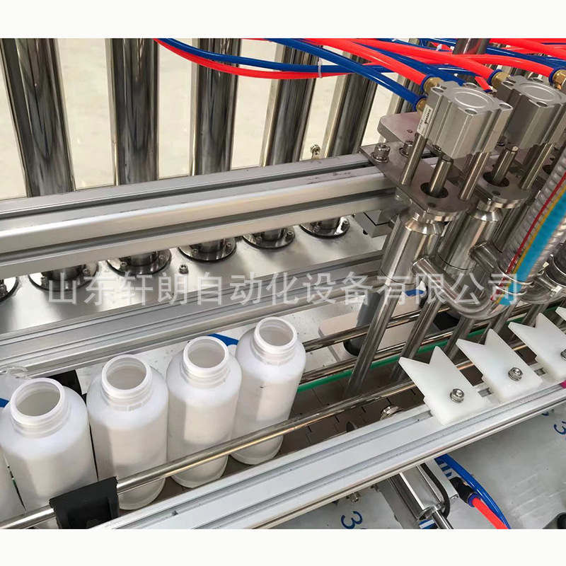 凝胶洗手液灌装机 122头活塞式灌装机 氨基酸液体肥全自动灌装机