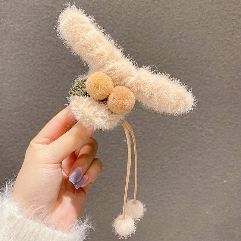 Estilo francés gran felpa clip de pelo de acrílico clip de tiburón Otoño e Invierno horquilla de alto grado versátil agarre del pelo updo tocado de pelo