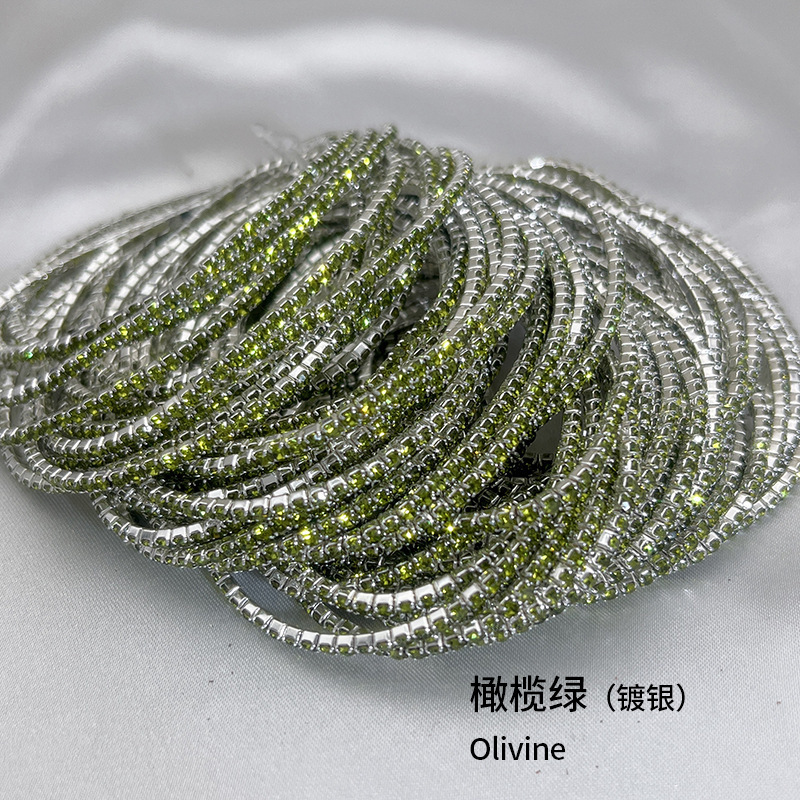 JB3132S-L 실버 도금 올리브 그린