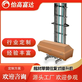 定制棺材工厂用单悬臂提升机车间室内快速重型单立柱往复式提升机