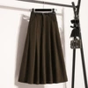 Dark brown with belt