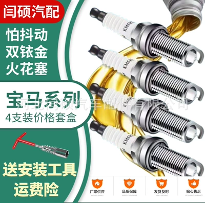 Suitable for Bmw 3 Series, 5 Series, 1 Series, X1/X3/320/325/330, Compatible with Upgraded X5 Dual Iridium Spark Plugs