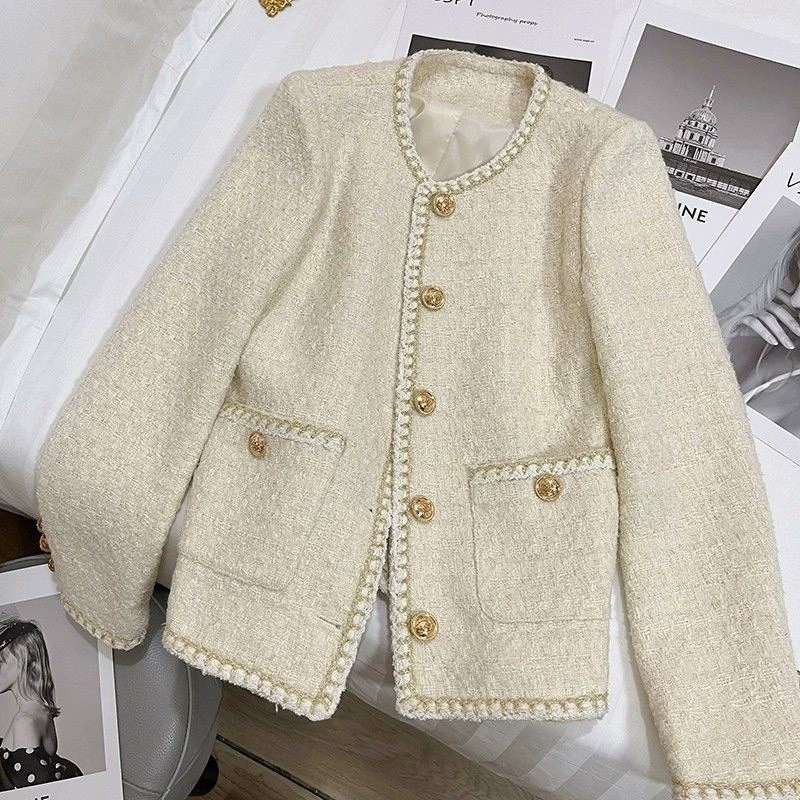 Весенний шерстяной жакет, тренд сезона, стиль Chanel, французский стиль