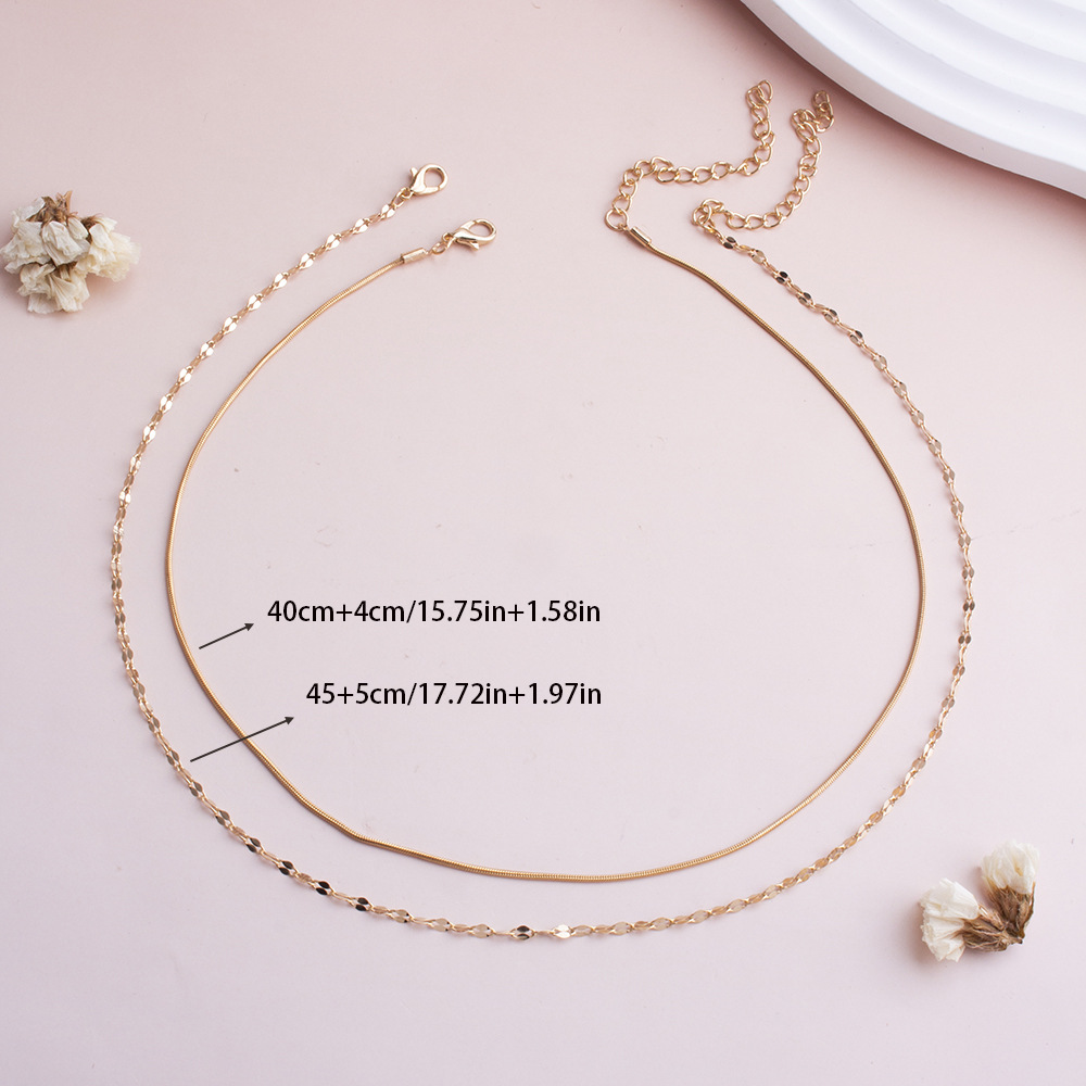 Cross-border Best-selling Snake Chain O-chain Double-layered Fashion, Personalized, Stylish, Simple And Elegant_voghion.com
