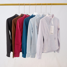 瑜伽服修身女士运动春夹克透气速干运动纯色外套女紧身休闲健身