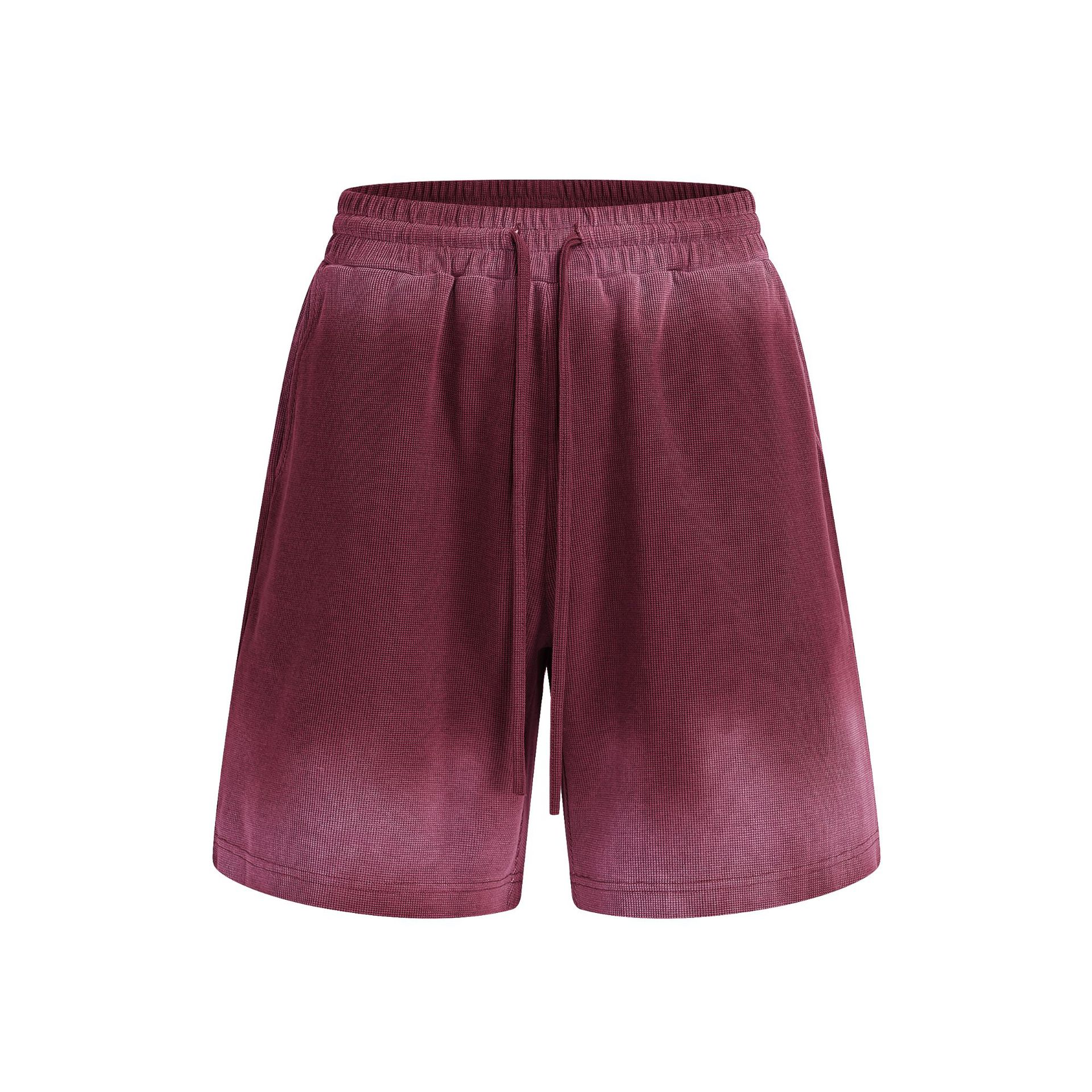 Marca de moda ropa de hombre lavado hace viejos pantalones cortos de borde suelto de verano delgados pantalones cortos deportivos casuales de manga corta para hombres image 12